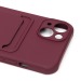 Чехол-накладка - SC304 с картхолдером для "Apple iPhone 14" (bordo) (214569)#1857438