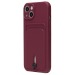 Чехол-накладка - SC304 с картхолдером для "Apple iPhone 14" (bordo) (214569)#1857436