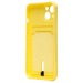 Чехол-накладка - SC304 с картхолдером для "Apple iPhone 14" (yellow) (214571)#1857444