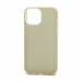 Чехол силикон-пластик iPhone 13 Mini Fashion с блестками золотистый#1841739