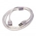 Кабель-удлинитель USB Glossar 7,5W 150см 1,5A  (silver) (101177)#1895491