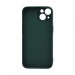 Чехол Silicone Case NEW ERA (накладка/силикон) для Apple iPhone 14/6.1 темно зеленый#1854493