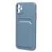 Чехол-накладка - SC315 с картхолдером для "Apple iPhone 11" (grey) (215825)#1851102