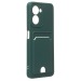 Чехол-накладка - SC315 с картхолдером для "OPPO realme C33" (dark green) (215853)#1850984