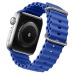 Ремешок - ApW26 Ocean Band для "Apple Watch 42/44/45/49 mm" силикон (blue) (214254)#1849525