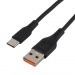 USB кабель шт.USB (A) - шт.Type-C 2м, 2,1A, чёрный GP01T-2M "GoPower"#2042769