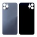 Задняя крышка для iPhone 11 Pro Max (A2218) Серый (стекло, широкий вырез под камеру, логотип)#1854207