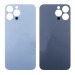 Задняя крышка для iPhone 13 Pro Max Голубой (стекло, широкий вырез под камеру, логотип)#1854236