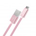 Кабель USB - Micro USB HOCO X2 "Knitted" (2.4А, 100см) розовый#1865969