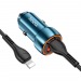 Адаптер автомобильный Hoco Z46A + кабель Type-C - Apple (blue)#1851445