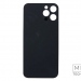 Задняя крышка для iPhone 12 Pro Max (A2411) Синий (стекло, широкий вырез под камеру, логотип)#2150748