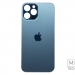 Задняя крышка для iPhone 12 Pro Max (A2411) Синий (стекло, широкий вырез под камеру, логотип)#2150749