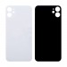 Задняя крышка для iPhone 12 Белый (стекло, широкий вырез под камеру, логотип)#1873736