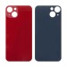 Задняя крышка для iPhone 13 Красный (стекло, широкий вырез под камеру, логотип)#1870037