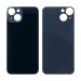 Задняя крышка для iPhone 14 Черный (стекло, широкий вырез под камеру, логотип)#1870043