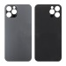 Задняя крышка для iPhone 12 Pro Серый (стекло, широкий вырез под камеру, логотип)#1870485