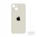 Задняя крышка для iPhone 13 mini Белый (стекло, широкий вырез под камеру, логотип)#2150728