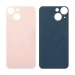 Задняя крышка для iPhone 13 mini Розовый (стекло, широкий вырез под камеру, логотип)#1870598