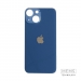 Задняя крышка для iPhone 13 mini Синий (стекло, широкий вырез под камеру, логотип)#2150727