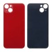 Задняя крышка для iPhone 14 Plus Красный (стекло, широкий вырез под камеру, логотип)#1870837