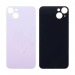 Задняя крышка для iPhone 14 Plus Фиолетовый (стекло, широкий вырез под камеру, логотип)#1873828