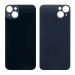 Задняя крышка для iPhone 14 Plus Черный (стекло, широкий вырез под камеру, логотип)#1870058