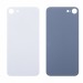 Задняя крышка для iPhone 8 Белый (стекло, широкий вырез под камеру, логотип)#2071950