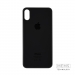 Задняя крышка для iPhone Xs Серый (стекло, широкий вырез под камеру, логотип)#2150743