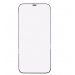 Защитное стекло с сеткой динамика для iPhone 12/12 Pro Черный#1857715