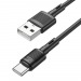 Кабель USB - Type-C HOCO X83 "Victory" (3А, 100см) черный#1858822