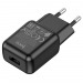 СЗУ с выходом USB Hoco C96A (2.1A/1USB) черное#1858153