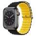 Ремешок - ApW26 Ocean Band Apple Watch 42/44/45/49 mm силикон (black/yellow) (214257)#1861010