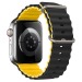 Ремешок - ApW26 Ocean Band Apple Watch 42/44/45/49 mm силикон (black/yellow) (214257)#1861011