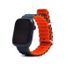 Ремешок - ApW26 Ocean Band Apple Watch 42/44/45/49 mm силикон (dark green/orange) (214258)#2004059
