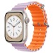 Ремешок - ApW26 Ocean Band Apple Watch 42/44/45/49 mm силикон (light violet/orange) (214261)#1861004