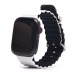 Ремешок - ApW26 Ocean Band Apple Watch 42/44/45/49 mm силикон (white/black) (214255)#2004057