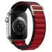 Ремешок - ApW27 Alpine Loop для "Apple Watch 42/44/45/49 mm" текстиль (black/bordo) (214289)#2004464