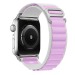 Ремешок - ApW27 Alpine Loop для "Apple Watch 42/44/45/49 mm" текстиль (white/light violet) (214291)#2004470