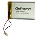 Аккумулятор Li-Pol LP383450 PK1 3.7V 800mAh (толщ.3,8мм, шир.34мм, дл.50мм) "GoPower"#1899077