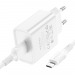 Адаптер сетевой Borofone BA74A + кабель Micro USB (1USB/2.1A) белый#1862666