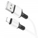 Кабель USB - Apple lightning Borofone BX84 "Rise" (2.4А, 100см) белый#1863043