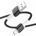Кабель USB - Micro USB Borofone BX84 "Rise" (2.4А, 100см) черный#1863082
