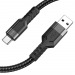 Кабель USB - Type-C HOCO U110 (2.4А, 120см) черный#1862980