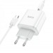 Адаптер Сетевой с кабелем Hoco C105A PD QC3.0 USB/Type-C 20W (Type-C/Type-C) (white) (214014)#1864856