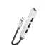 Хаб Type-C - USB Hoco HB26 4USB, 13см (silver) (206206)#1877017