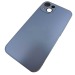 Чехол силикон-пластик iPhone 14 стеклянный матовый с логотипом голубой#1922140