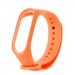 Силиконовый ремешок для Xiaomi Mi Band 3/4 оранжевый (03)#2063551