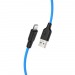 Кабель USB HOCO (X21) Plus для iPhone Lightning 8 pin (1м) (черно/синий)#1875742