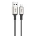 Кабель USB - Apple lightning Hoco X66 100см 2,4A (gray) (215754)#1870998