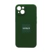 Чехол-накладка Silicone Case NEW с лого для Apple iPhone 13/6.1 (защита камеры) (061) зеленый#1939681